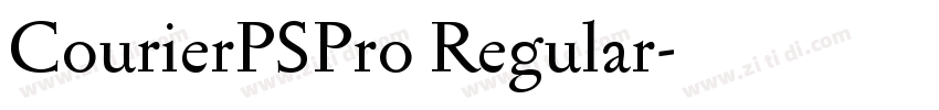 CourierPSPro Regular字体转换